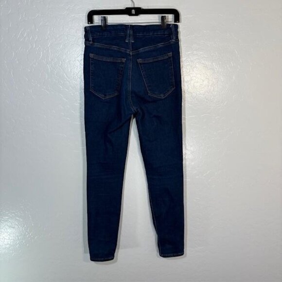 Good American Jeans Womens 6-12 Dark Wash Blue Always Fits Waist Stretch GA0478T - Picture 4 of 7